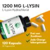 Green Naturals High-Dose L-Lysine: 1,200 mg, 120 Capsules view 2