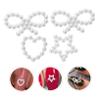 HAPINARY White ABS Half-Moon Nail Pearls view 2