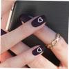 HAPINARY White ABS Half-Moon Nail Pearls view 4