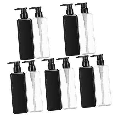 minkissy 10-Piece Refillable Pump Bottles, Transparent