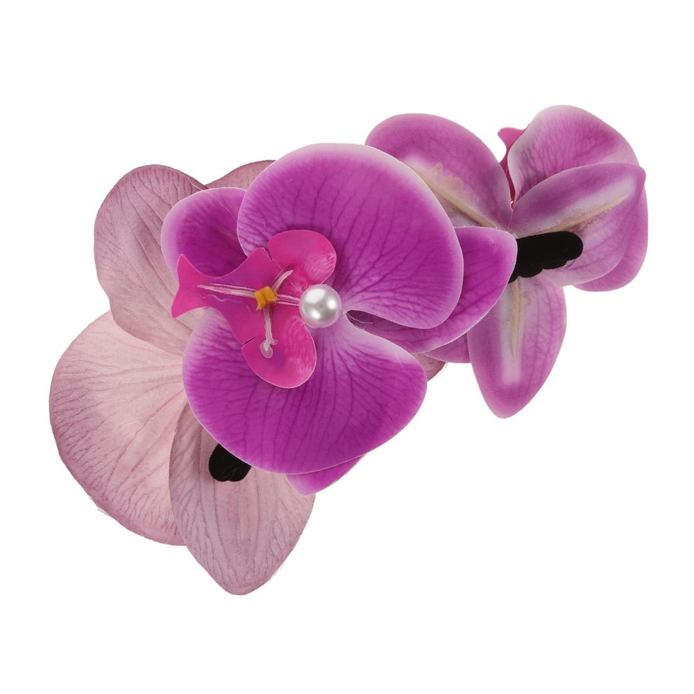 FRCOLOR Set of Hair Clips with Artificial Butterfly Orchid