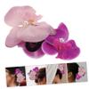FRCOLOR Set of Hair Clips with Artificial Butterfly Orchid view 3