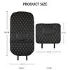 FGAITH 2-Piece Leather Car Seat Back Kick Mat for Peugeot 308 SW (5 Seats), 2009-2016, Black/Red view 4