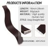 16–26 in Tape-In Hair Extensions, Remy Brazilian Human Hair, Invisible Skin Weft, No. 2 Dark Brown view 2