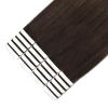 16–26 in Tape-In Hair Extensions, Remy Brazilian Human Hair, Invisible Skin Weft, No. 2 Dark Brown view 4