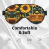Unisex Sleep Mask with Sunflower Design, Soft, Comfortable, Light-Blocking Eye Mask view 3