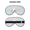 Cute White Rabbit Print Sleep Mask, Unisex, Soft, Comfortable, Light-Blocking view 2