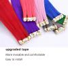 Tape-In Hair Extensions, Colored Synthetic Straight Hair, 10 Pieces view 4