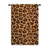 ggaimwf Brown Leopard Cartoon Safari Curtain with Rod Pocket, Pencil Pleats, 117 x 229 cm view 1