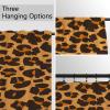 ggaimwf Brown Leopard Cartoon Safari Curtain with Rod Pocket, Pencil Pleats, 117 x 229 cm view 4