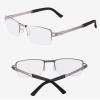 ZGYOZMNG Progressive Multifocal Reading Glasses, Foldable Blue-Light-Blocking Computer Glasses, Lightweight Portable Transitional Readers, Gold, +1.00 (Gray 1.5) view 2