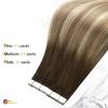 Tape-In Hair Extensions, Human Hair, Self-Adhesive, Dark Roots, Balayage 3/8/22 Blonde view 3