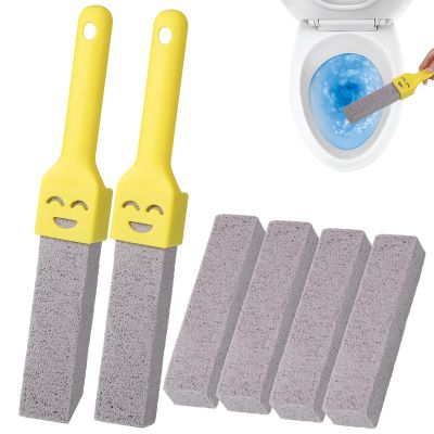 Fentar 6-Piece Pumice Stone Toilet Cleaners with 2 Handles