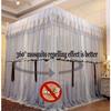 IUokLU European Court Bed Canopy Mosquito Net, Princess Bedroom Decorative Bed Curtain with Holder for Single or Double Beds view 3