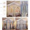 IUokLU European Court Bed Canopy Mosquito Net, Princess Bedroom Decorative Bed Curtain with Holder for Single or Double Beds view 4