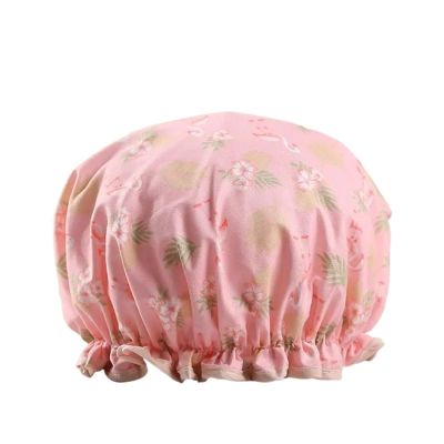 AYWTIUN Thick Double-Layer Shower Caps for Women, Colorful, Waterproof (Color I)