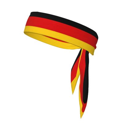 Sweat-Absorbing Germany Flag Bandana Headband for Sports