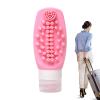 Moreeulsi 2-in-1 Silicone Travel Toiletry Bottle with Scalp Massager view 1