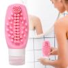 Moreeulsi 2-in-1 Silicone Travel Toiletry Bottle with Scalp Massager view 3