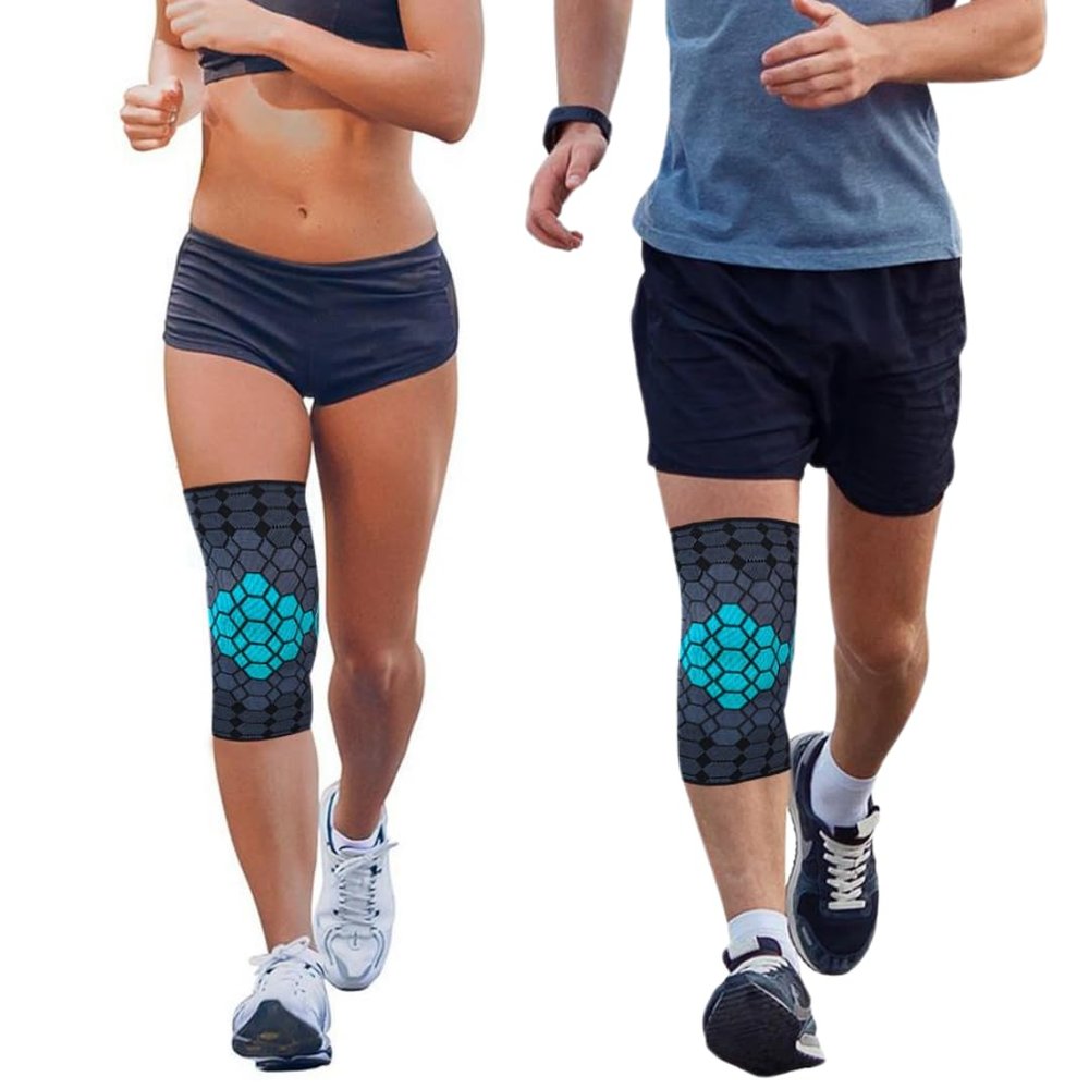 MEDOSAN Knee Sleeve with Copper Fibers, Various Sizes | Knee Support (L)