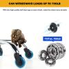 5-Pack 3-Inch Office Chair Casters, Rubber Swivel Wheels view 3