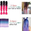 Ombre Kanekalon Braiding Hair, 24-Inch Jumbo Synthetic Extensions, 3-Pack view 3