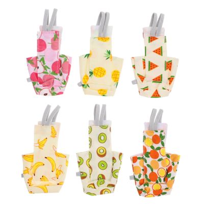 CORHAD 6-Pack Bird Flight Suit Diapers for Cockatiels and Parakeets
