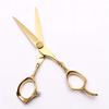 FUBUKIOF Hair Cutting Scissors, 5.5 Inch, 440C, Gold-Tone, Cutting and Thinning Scissors, Professional Hairdressing Shears view 4