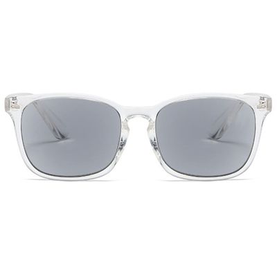 ABETOS Sunglasses Reading Glasses for Men and Women with UV Protection, Retro Classic, Transparent +2.25