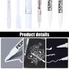 WYRGQIQN White Acrylic Paint Marker Set, 6-Piece view 3