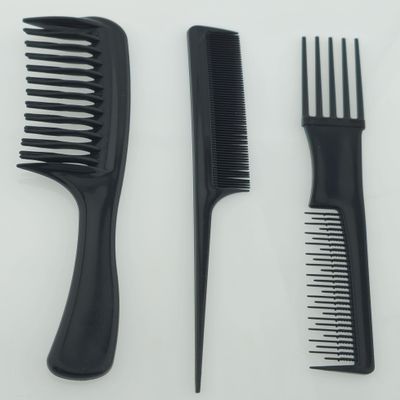 Comb Set (3-Piece Set, Black)