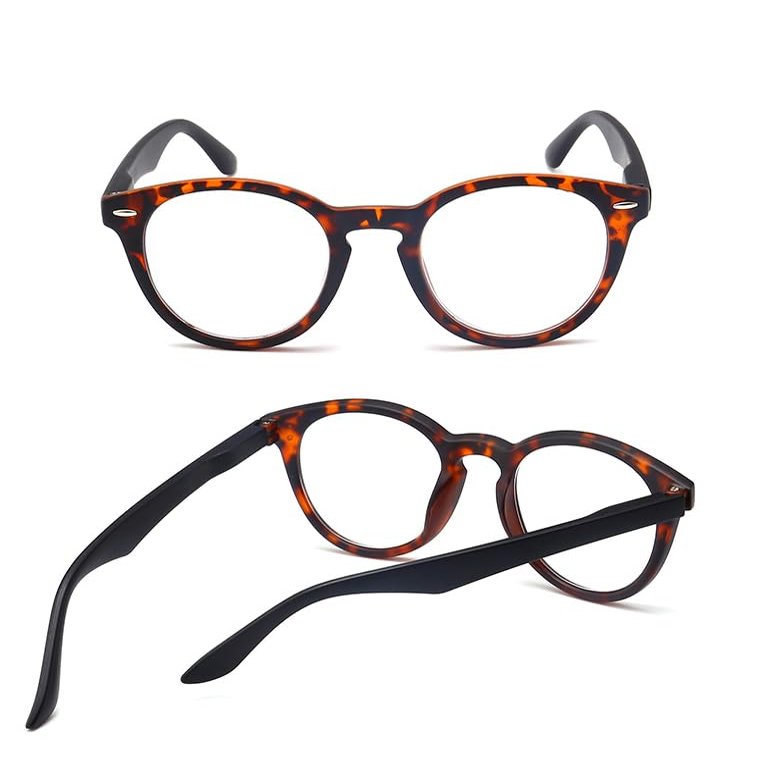 Kexinsuo Retro Style Reading Glasses (Black, 1.5x)