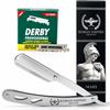 Roman Empire Shaving Mars Razor for Men, Professional Razor for Beard, Mustache and Contours, with 100 Derby Blades view 1