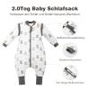 MIKAFEN Baby Sleeping Bag with Feet, 2.0 TOG, Ages 3–4 view 3