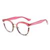 AOOLIA Round Reading Glasses for Women and Men, TR90 Blue-Light-Blocking Readers, Pink, +3.5 view 2