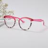 AOOLIA Round Reading Glasses for Women and Men, TR90 Blue-Light-Blocking Readers, Pink, +3.5 view 4