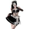 THSCWY Women's Maid Costume: Sexy Lace Outfit, Lolita Dress, Anime Cosplay, Black view 1