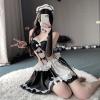 THSCWY Women's Maid Costume: Sexy Lace Outfit, Lolita Dress, Anime Cosplay, Black view 3