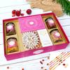 Ghasitaram Gifts Jaiccha Rakhi Gift Hamper for Brothers with 5 Rakhis view 1