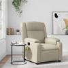 Homgoday Reclining Massage Chair, Cream Faux Leather, Full-Body Relaxation view 1