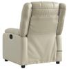 Homgoday Reclining Massage Chair, Cream Faux Leather, Full-Body Relaxation view 4
