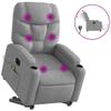 Homgoday Electric Massage Chair, Light Gray Fabric view 2