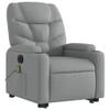 Homgoday Electric Massage Chair, Light Gray Fabric view 3