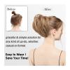 Synthetic Hair Bun Scrunchie Wrap, Curly Chignon Hairpiece for Women view 3