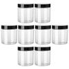 8-Pack 30 mL Round PET Cream Jars with Lids, Clear view 1