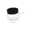 8-Pack 30 mL Round PET Cream Jars with Lids, Clear view 2