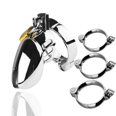 QgLust Men's Metal Chastity Cage Set