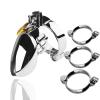 QgLust Men's Metal Chastity Cage Set view 1