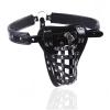 LZYLWC Men's PU Leather Chastity Cage with Lock view 2