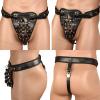 LZYLWC Men's PU Leather Chastity Cage with Lock view 3
